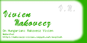 vivien makovecz business card